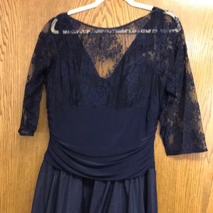 Navy lace dress